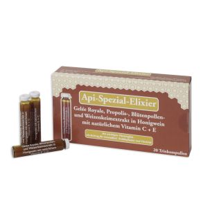 Api-Spezial-Elixier Ampullen in einer Kartonverpackung