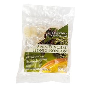 Anis-Fenchel-Honig Bonbons in einer transparenten Tüte