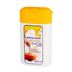 Duschgel-Flasche mit Propolis-Honig für Haut und Haare