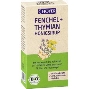 Fenchel Thymian Honigsirup in einer Kartonverpackung