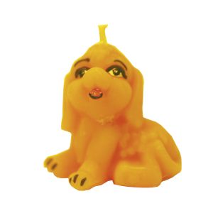 Bienenwachskerze in Hundeform